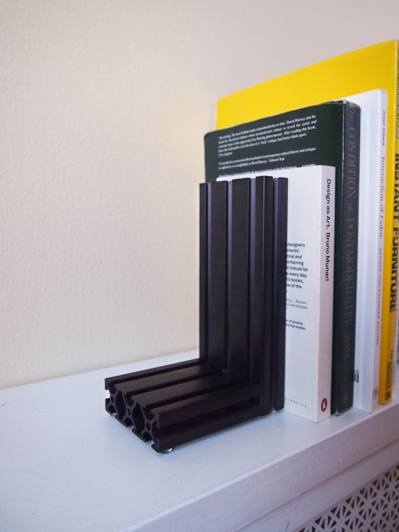 DIY extrusion bookends designed by Aandersson