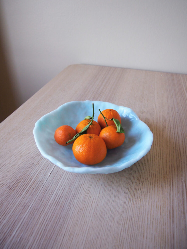 DIY translucent fruit bowl designed by Aandersson