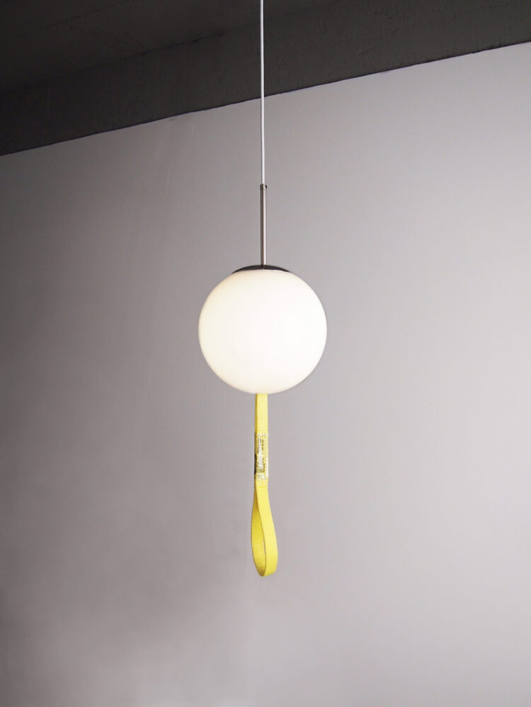 DIY globe pendant light designed by Aandersson