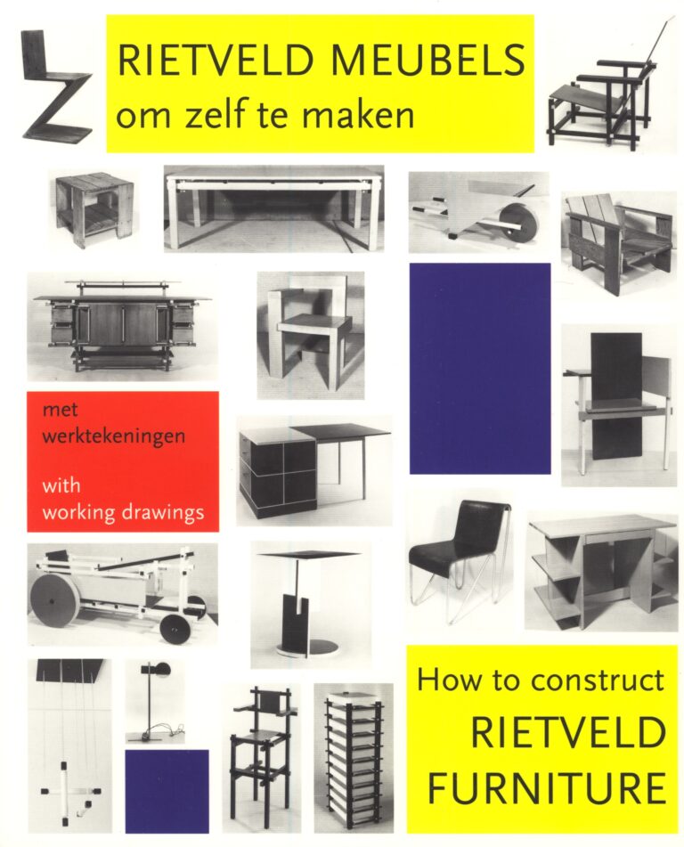 Gerrit Rietveld How to construct rietveld furniture DIY instruction book